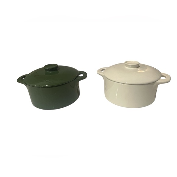 NEW Brocc Your Body Mini Round Ceramic Cocotte Set - Picture 3 of 4
